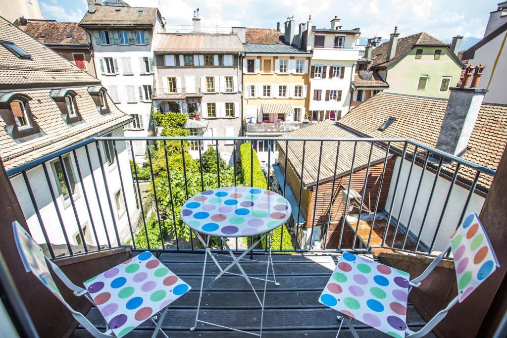 Guest House Le Charlot Vevey Kamer foto